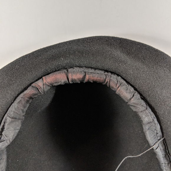 VINTAGE 1990's Leopard & Black Wool Hat Blossom - Picture 6 of 6